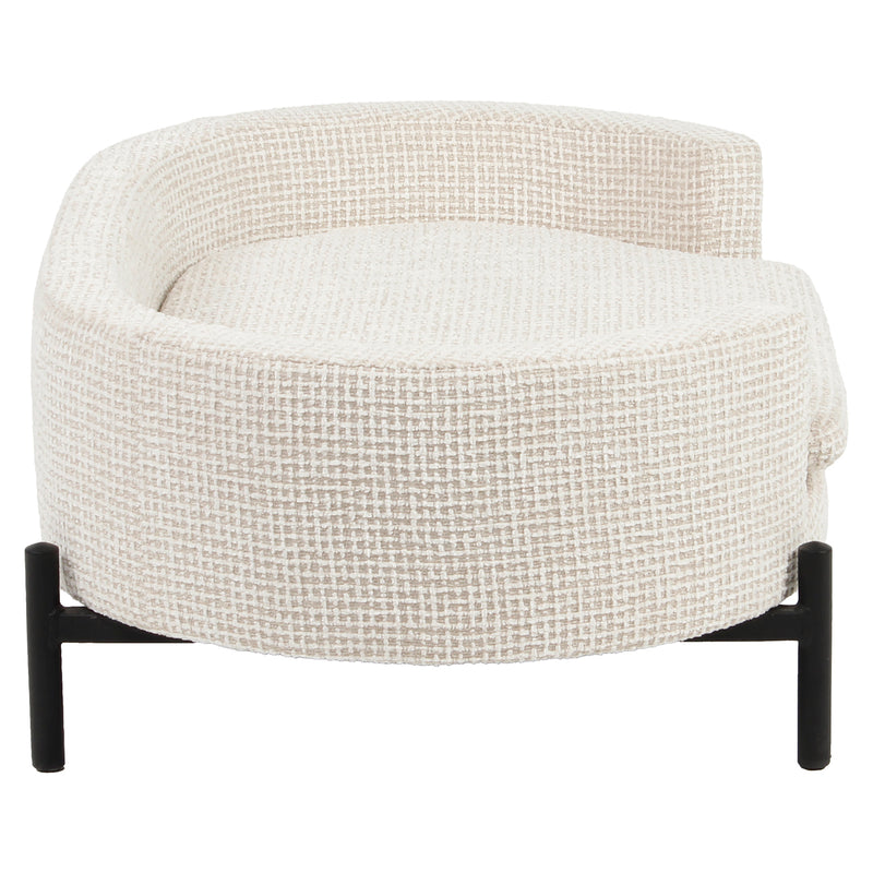 Hundebett Dolly beige Blockweave – stilvoller Liegeplatz für Hunde