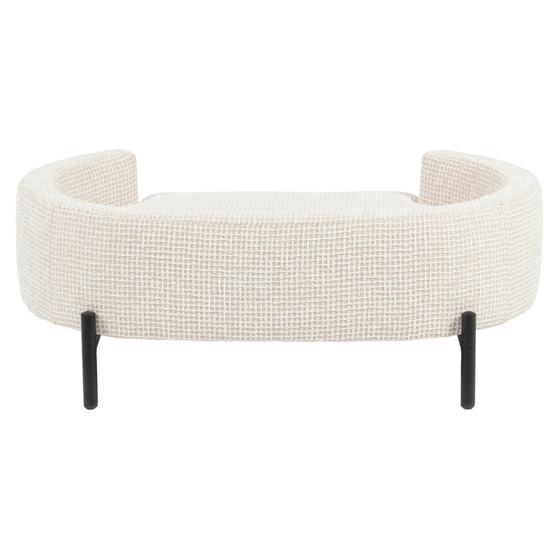 Hundebett Dolly beige Blockweave – stilvoller Liegeplatz für Hunde