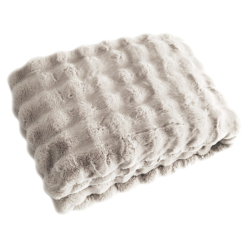 Kuscheldecke Cosy Fluff cream 150x200 cm – flauschig weich
