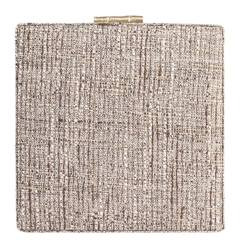 Richmond Aufbewahrungsbox Chalenny braun, Wildleder-Bezug, 22x22x10 cm
