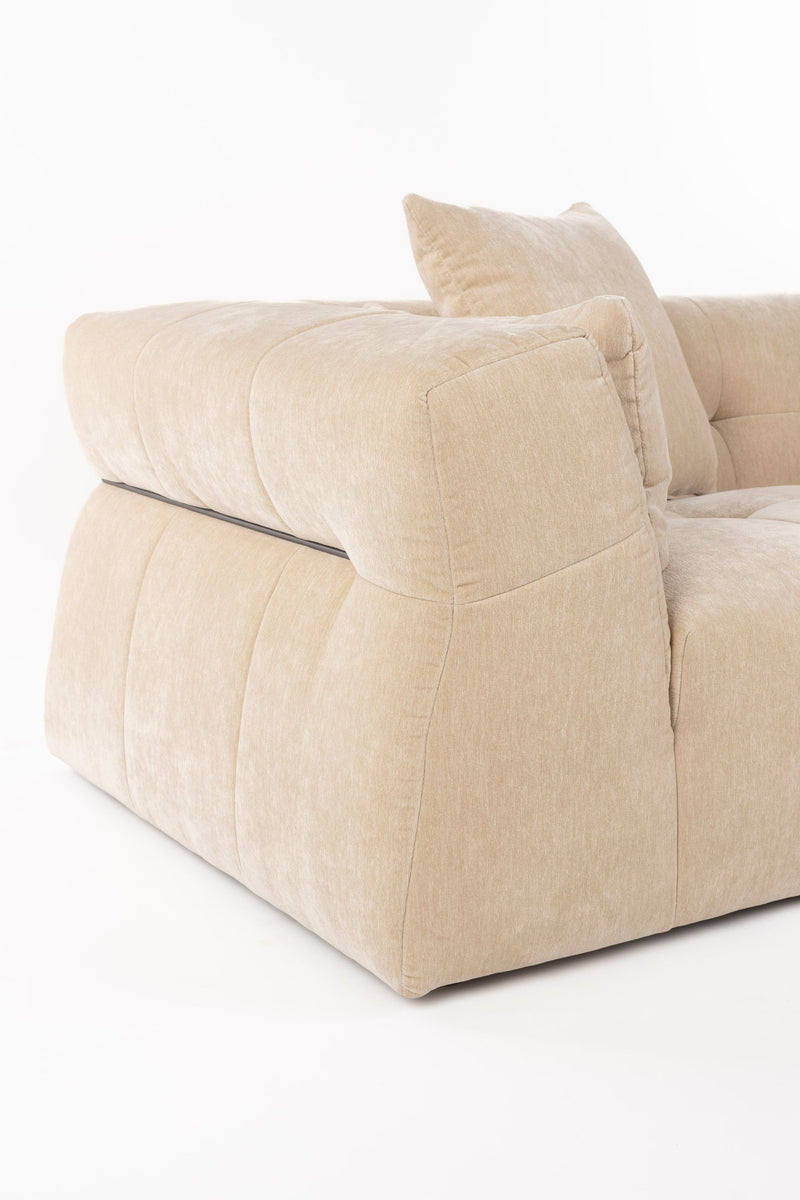 Sofa Hodge mit Chaiselongue rechts in Beige von Dutchbone