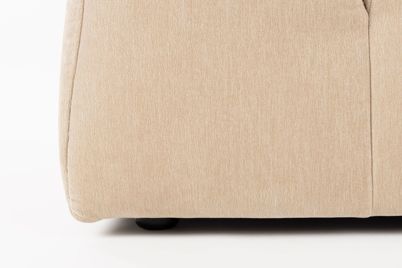Sofa Hodge mit Chaiselongue rechts in Beige von Dutchbone