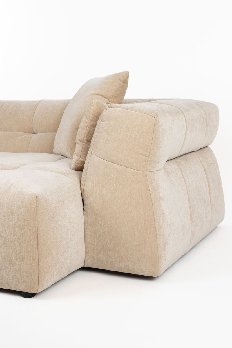 Sofa Hodge mit Chaiselongue rechts in Beige von Dutchbone