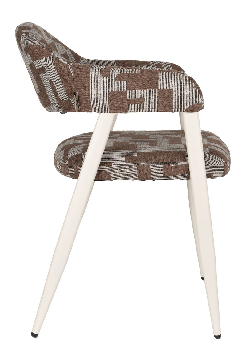 Esszimmerstuhl Miyo mit Armlehnen, Beige im Boho-Stil von Dutchbone