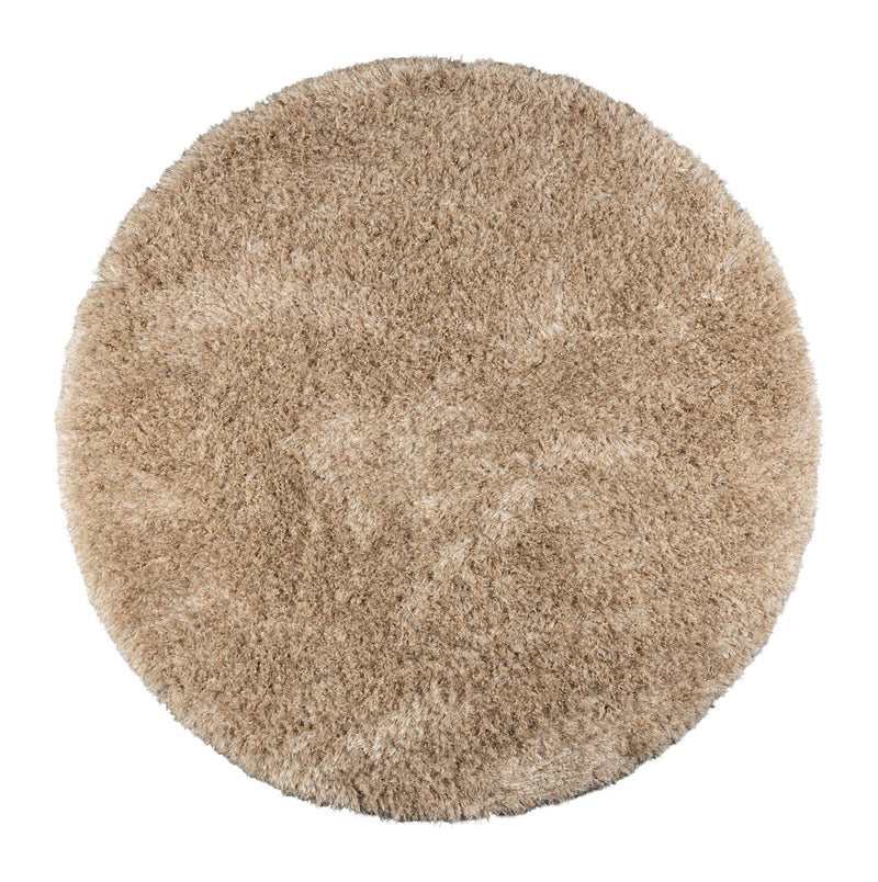 Teppich Hairy 200 rund, Hochflor aus 100% Wolle in Weiß von Dutchbone