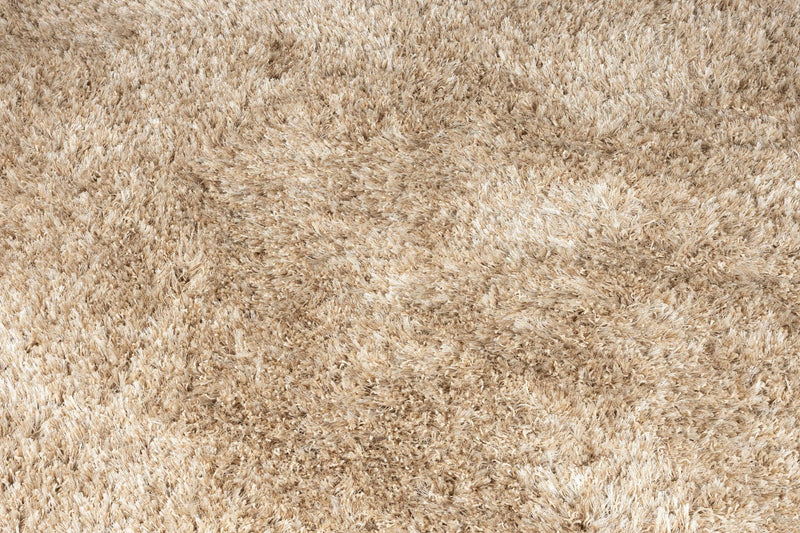 Teppich Hairy 200 rund, Hochflor aus 100% Wolle in Weiß von Dutchbone