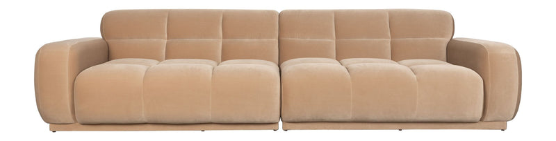 Sofa Hazel Beige mit 4,5 Sitzplätzen aus Eukalyptusholz von Zuiver