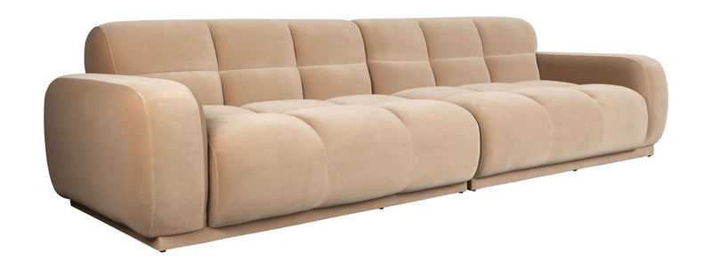Sofa Hazel Beige mit 4,5 Sitzplätzen aus Eukalyptusholz von Zuiver