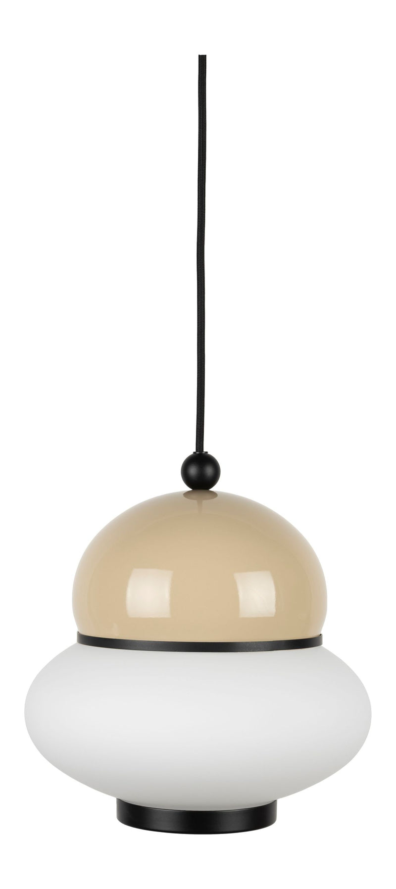 Pendelleuchte Bumble Beige von Zuiver mit Milchglas-Lampenschirm