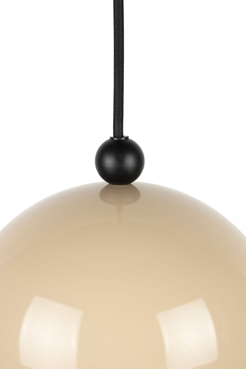 Pendelleuchte Bumble Beige von Zuiver mit Milchglas-Lampenschirm