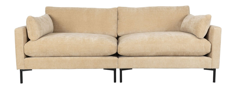 Sofa Summer 3-Sitzer in Sand mit Stahlgestell für Wohnzimmer