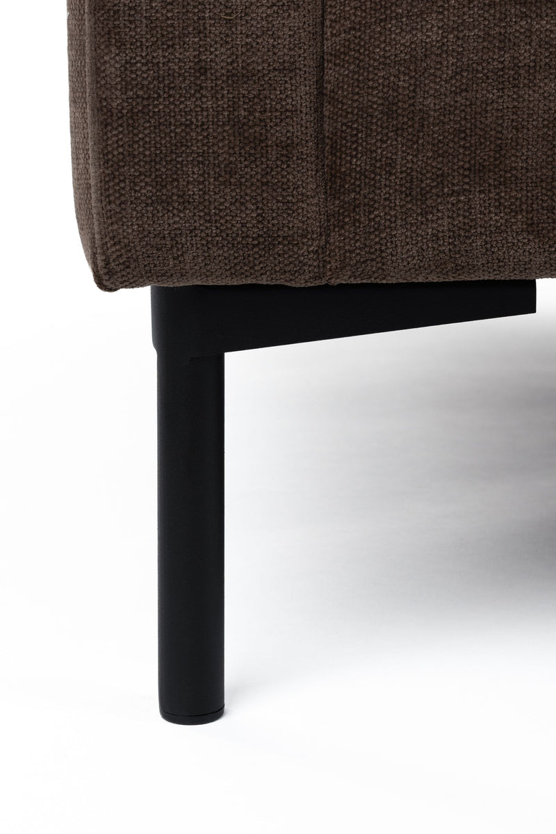 Sofa Summer 3-Sitzer von Zuiver in Dunkelbraun für das Wohnzimmer