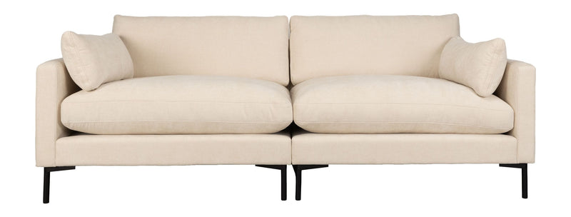 Sofa Summer 3-Sitzer Beige mit Stahlgestell für Wohnzimmer von Zuiver