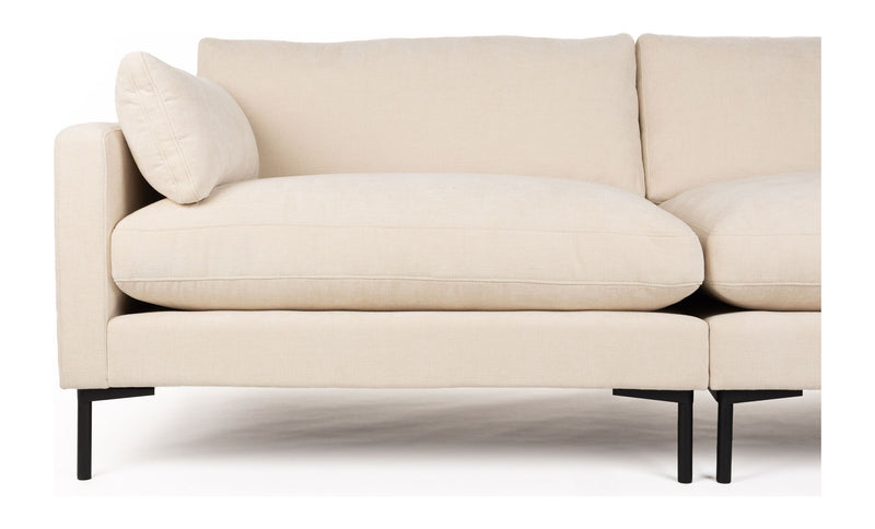 Sofa Summer 3-Sitzer Beige mit Stahlgestell für Wohnzimmer von Zuiver