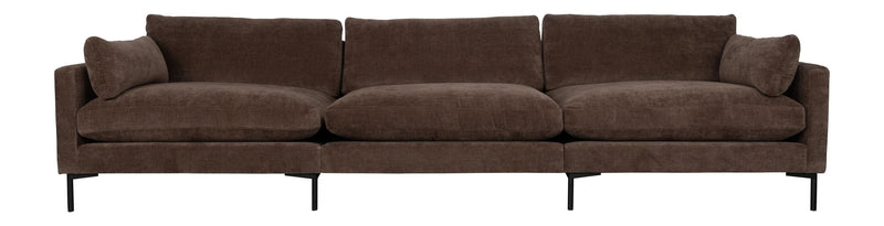 Sofa Summer 4,5-Sitzer Dark Brown mit Stoffbezug von Zuiver