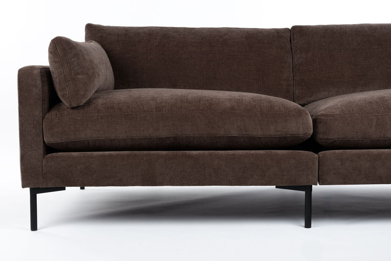 Sofa Summer 4,5-Sitzer Dark Brown mit Stoffbezug von Zuiver