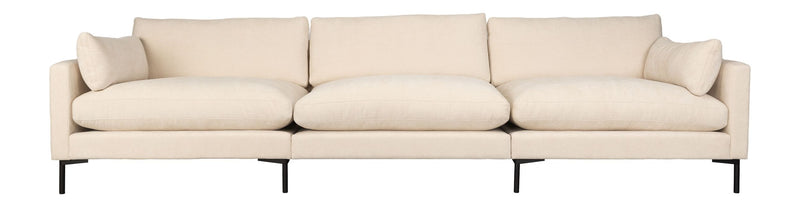 Sofa Summer 4,5-Sitzer Beige mit Stahlgestell fürs Wohnzimmer