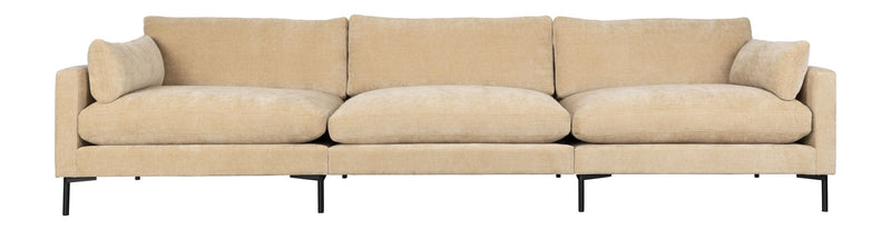 Sofa Summer 4,5-Sitzer in Sand mit Stahlgestell fürs Wohnzimmer