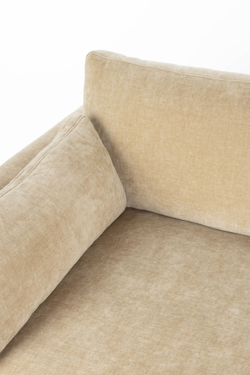 Sofa Summer 4,5-Sitzer in Sand mit Stahlgestell fürs Wohnzimmer