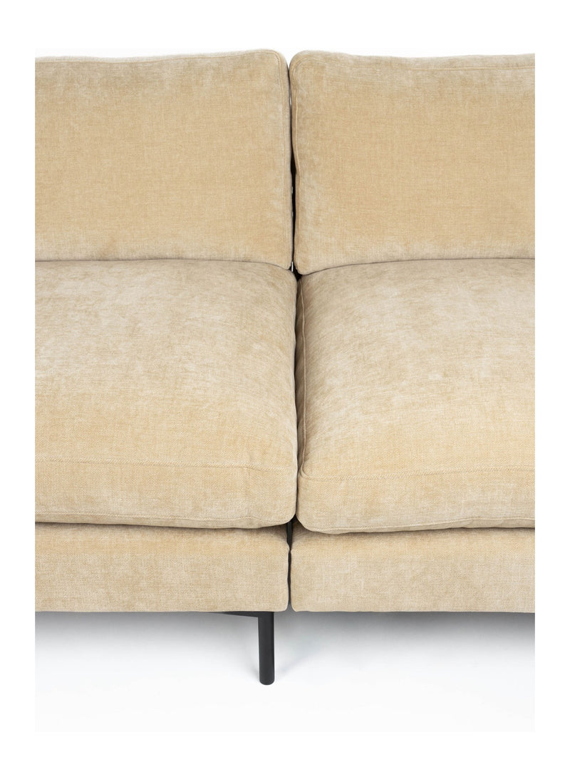 Sofa Summer 7-Sitzer Sand mit Stoffbezug für gemütliche Wohnzimmer