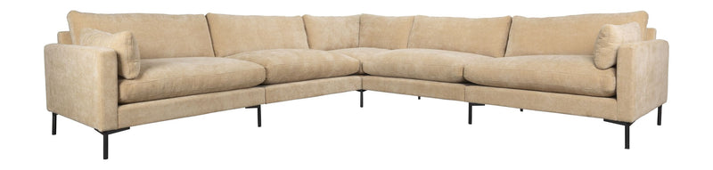Sofa Summer 7-Sitzer Sand mit Stoffbezug für gemütliche Wohnzimmer