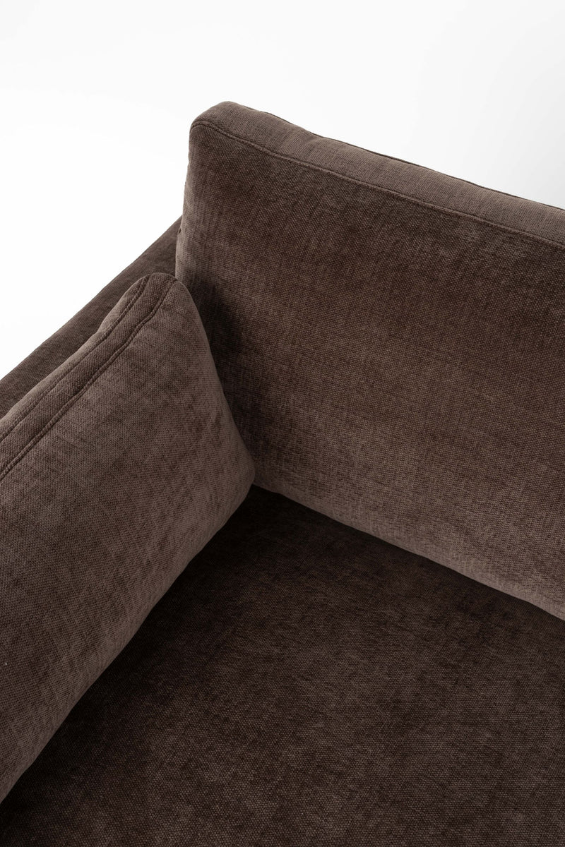 Sofa Summer 7-Sitzer Dark Brown, Zuiver Stoffsofa fürs Wohnzimmer