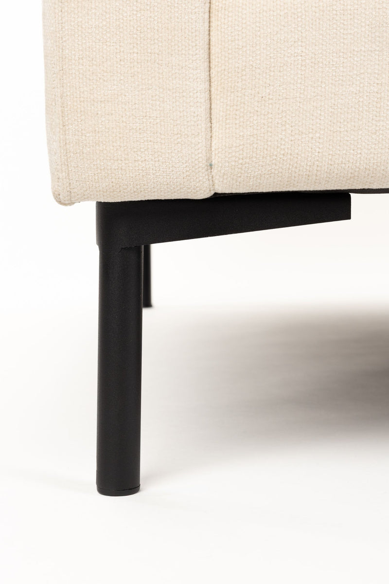 Sofa Summer Zuiver 7-Sitzer Beige mit Stahlgestell fürs Wohnzimmer