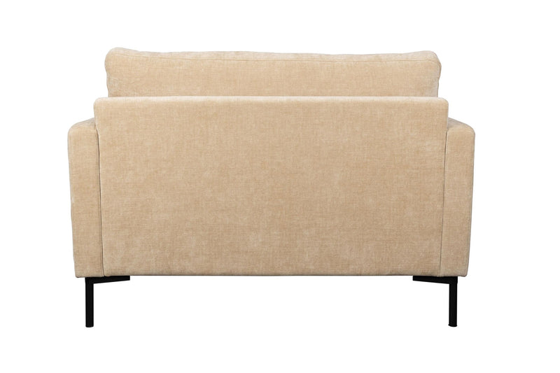 Loveseat-Sofa Summer Sand in Sandbeige mit Stahlgestell für Wohnzimmer