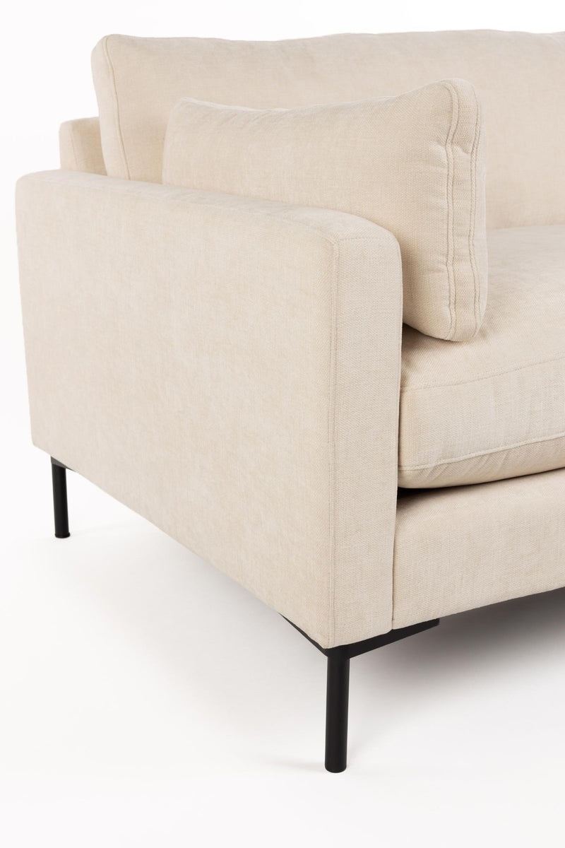 Loveseat-Sofa Summer von Zuiver in Beige mit Stahlgestell fürs Zuhause