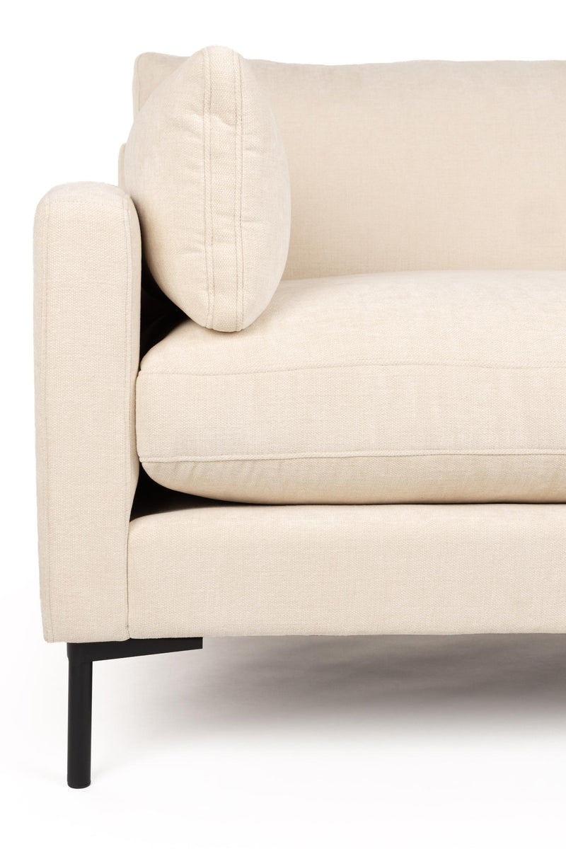 Loveseat-Sofa Summer von Zuiver in Beige mit Stahlgestell fürs Zuhause