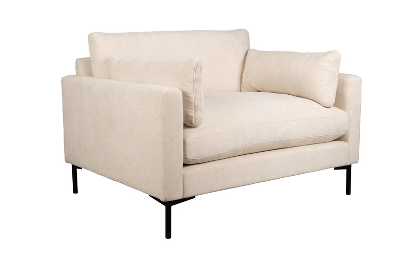 Loveseat-Sofa Summer von Zuiver in Beige mit Stahlgestell fürs Zuhause