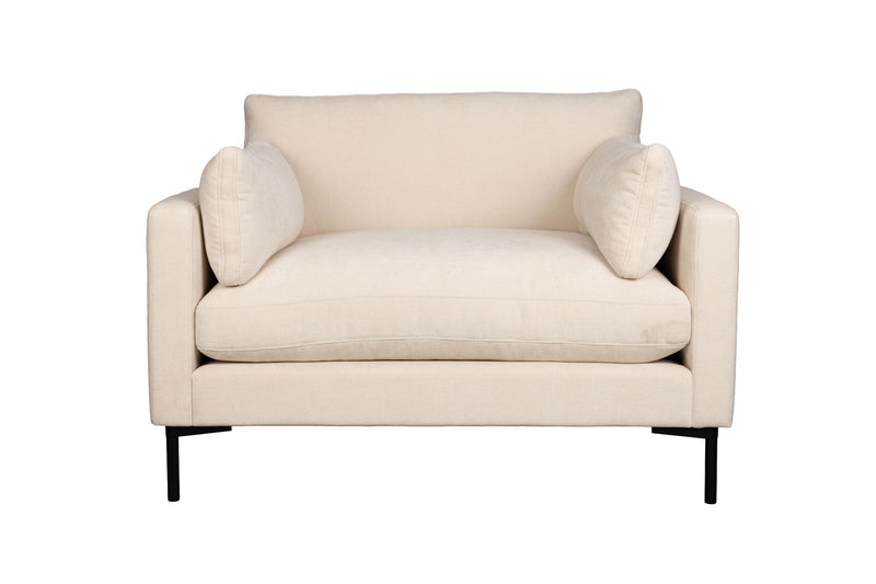Loveseat-Sofa Summer von Zuiver in Beige mit Stahlgestell fürs Zuhause