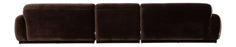 Sofa Hazel 6-Sitzer Braun mit Eukalyptusholz-Gestell von Zuiver