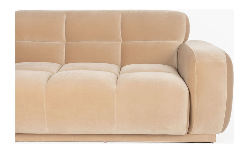 Sofa Hazel 6-Sitzer Beige mit Eukalyptusholzgestell für Wohnzimmer