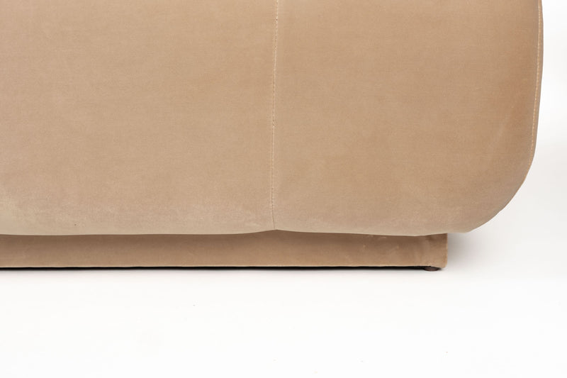 Sofa Hazel XL mit Chaiselongue rechts, Beige aus Eukalyptusholz