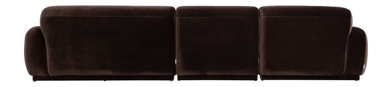 Ecksofa Hazel 6-Sitzer Chaise Longue Links in Braun, Wohnzimmer