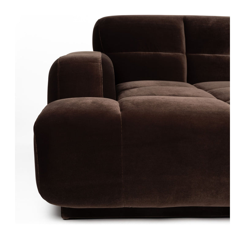 Ecksofa Hazel 6-Sitzer Chaise Longue Links in Braun, Wohnzimmer