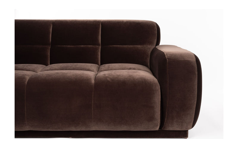 Ecksofa Hazel 6-Sitzer Chaise Longue Links in Braun, Wohnzimmer