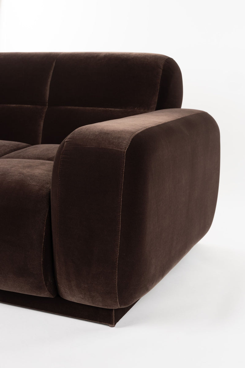 Ecksofa Hazel 6-Sitzer Chaise Longue Links in Braun, Wohnzimmer