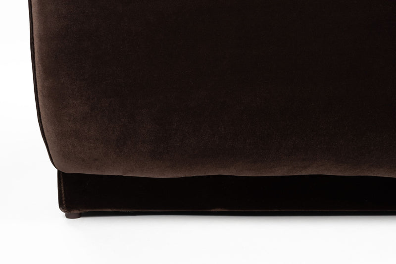 Ecksofa Hazel 6-Sitzer Chaise Longue Links in Braun, Wohnzimmer