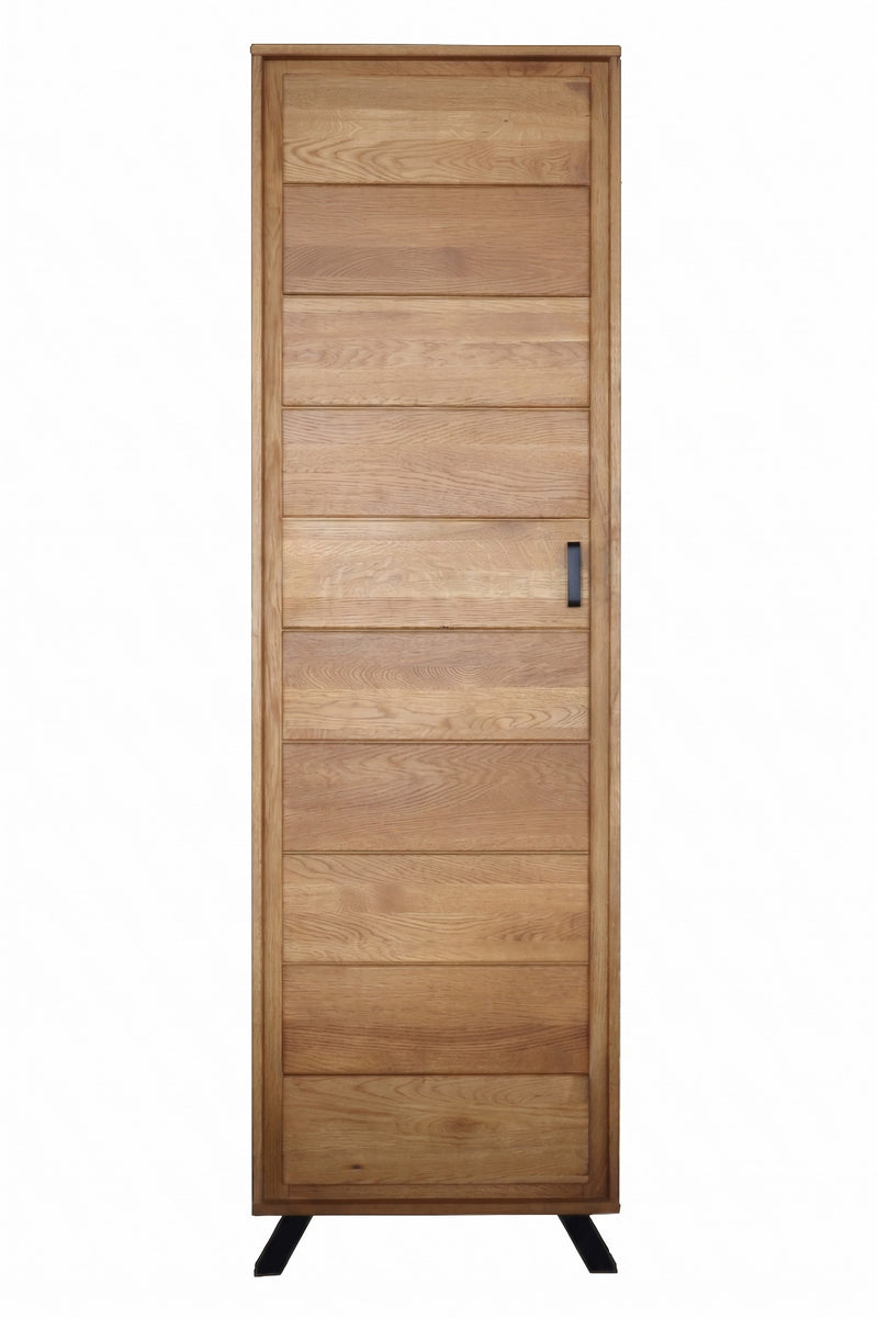Garderoben-Set Serie BERN III-L 5-teilig Wildeiche Massivholz geölt