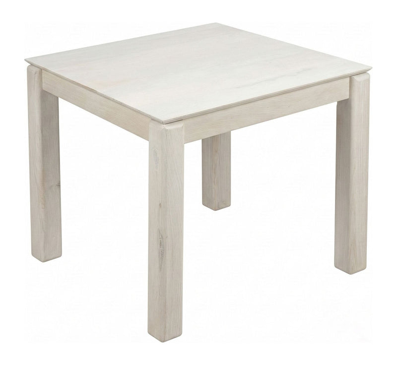 Esstisch Mango Massivholz 80x80 cm White Wash, Wohnling Küchentisch