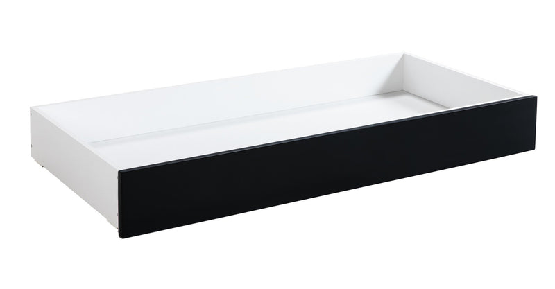 Hasena Roll-Box Bettkasten rollbar Buche Weiß-Schwarz Industrial-Movie