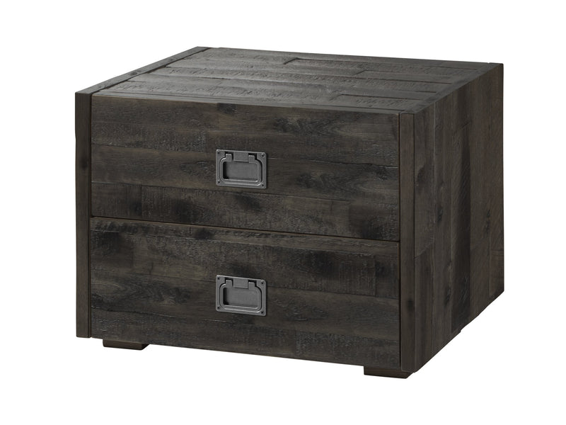 Hasena Nachttisch Lica im Industrial-Loft-Stil, Akazie Vintage Grey
