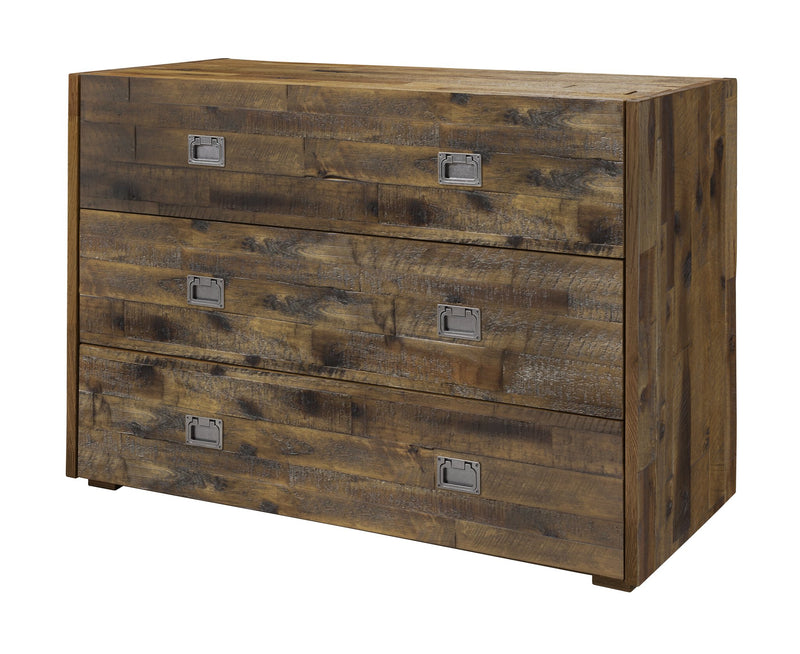 Kommode Calino aus Akazie Vintage Brown, Industrial-Loft