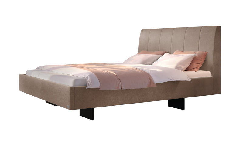 Hasena Polsterbett Camila Dream-Pronto in Schwarz mit Sand-Bezug