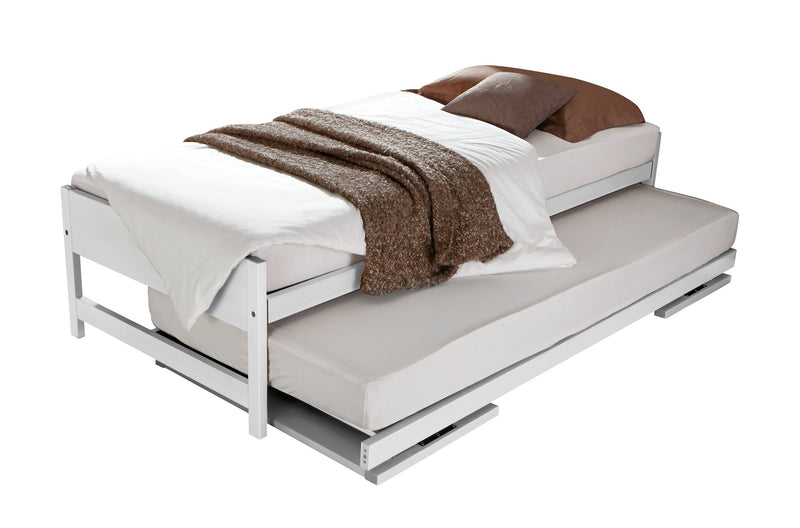 Hasena Lido Unterbett Gästebett Weiß 90x200 cm, MDF lackiert