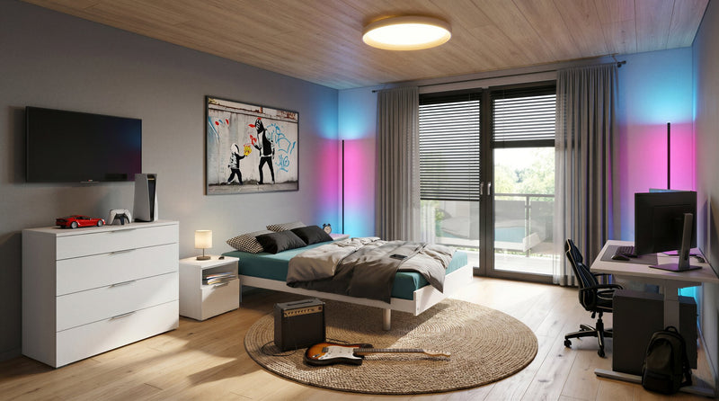 Hasena Econom Gästebett 90x200 cm Weiß mit Alu-Füßen und Kopfbrett