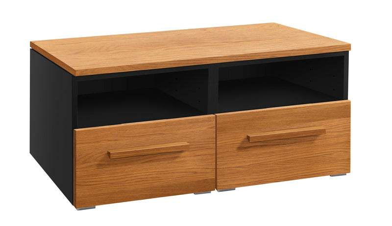 Hasena Owita Kommode Selezione Eiche-Massivholz-Front Schwarz