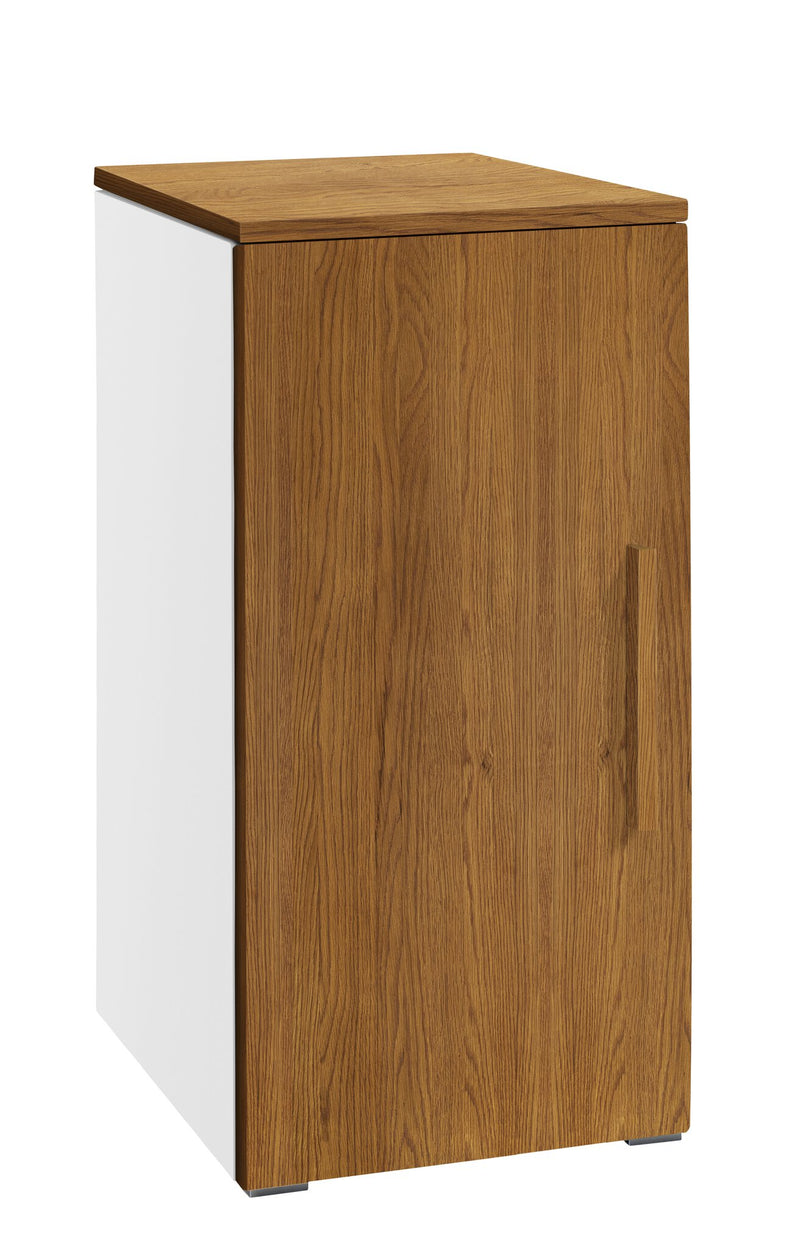 Hasena Kommode Unito Selezione Weiß mit Eiche brandy Front